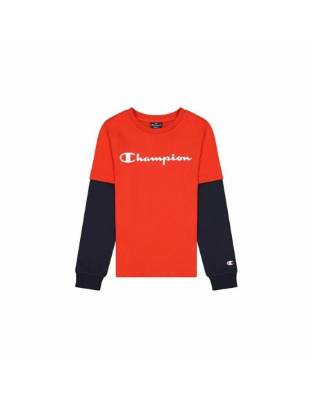 Langærmet T-shirt til Børn Champion Rød