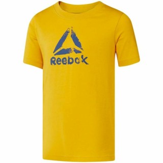 Kortærmet T-shirt til Børn Reebok Elemental Gul