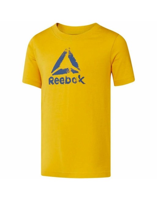Kortærmet T-shirt til Børn Reebok Elemental Gul