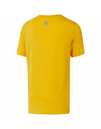 Kortærmet T-shirt til Børn Reebok Elemental Gul