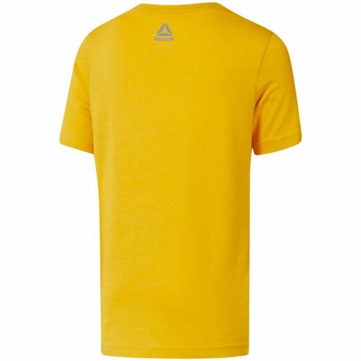 Kortærmet T-shirt til Børn Reebok Elemental Gul