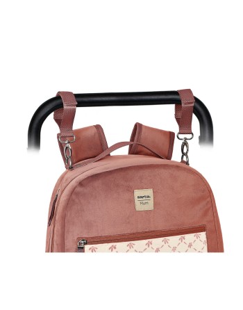 Mochila Accesorios Bebé Safta Marsala Rosa (30 x 43 x 15 cm)