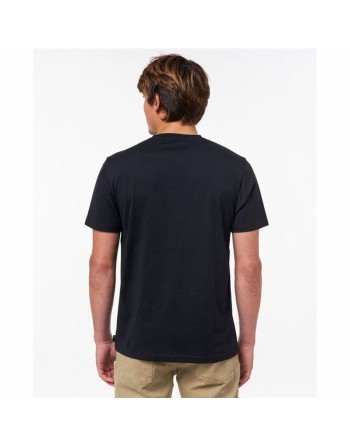 Camiseta de Manga Corta Hombre Rip Curl Horizon Badge Negro Hombre