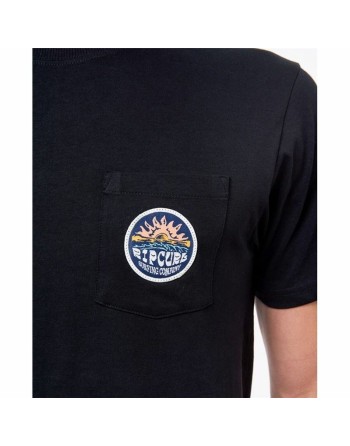 T-shirt à manches courtes homme Rip Curl Horizon Badge Noir Homme