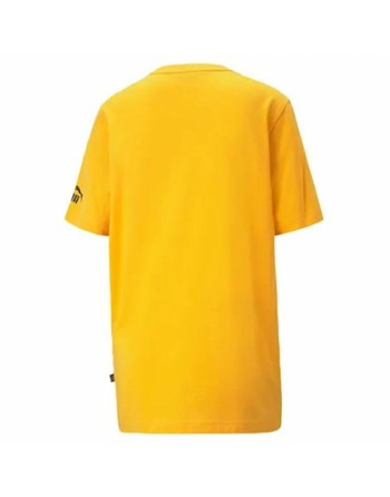 Maglia a Maniche Corte Uomo Puma Essential Logo Repeat Graphic Giallo