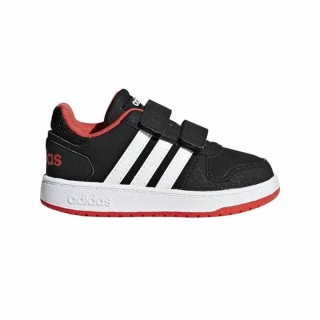 Sportssko til børn Adidas Hoops 2.0 Sort