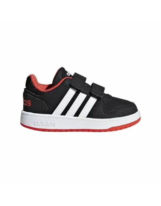 Sportssko til børn Adidas Hoops 2.0 Sort