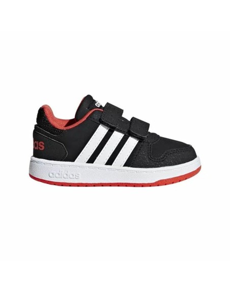 Sportssko til børn Adidas Hoops 2.0 Sort
