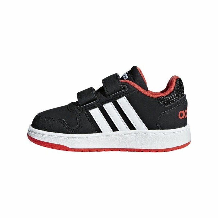 Sportssko til børn Adidas Hoops 2.0 Sort