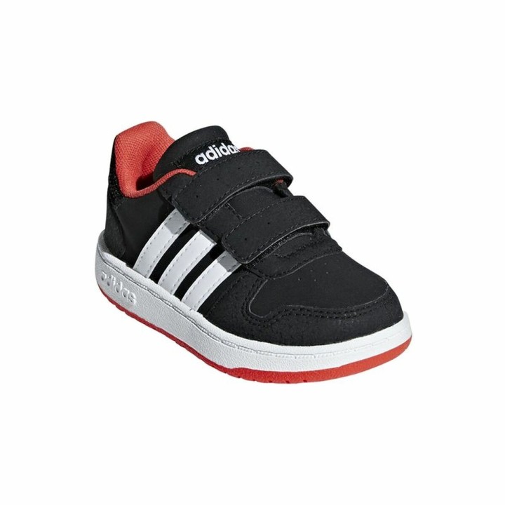 Sportssko til børn Adidas Hoops 2.0 Sort