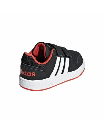Sportssko til børn Adidas Hoops 2.0 Sort