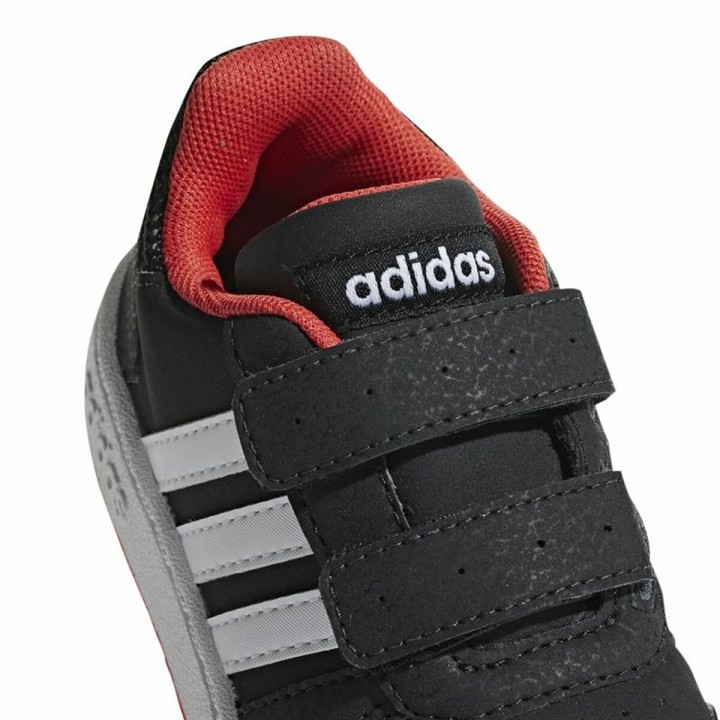 Sportssko til børn Adidas Hoops 2.0 Sort