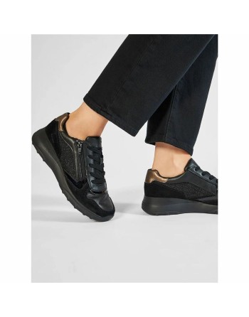 Scarpe da Tennis Casual Donna Geox Alleniee Nero