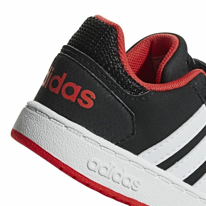 Sportssko til børn Adidas Hoops 2.0 Sort