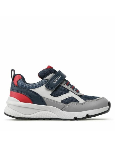 Jungen Sneaker Geox Rooner Grau Marineblau