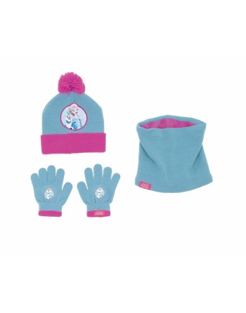 Hat, Gloves and Neck Warmer Frozen Memories Blue