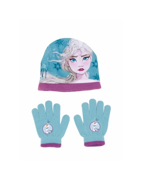 Bonnet et gants Frozen Memories Bleu