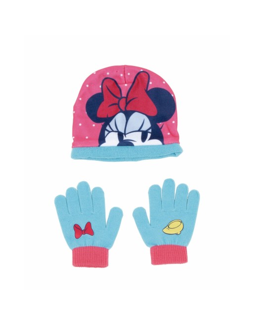 Hat & Gloves Minnie Mouse Lucky Pink