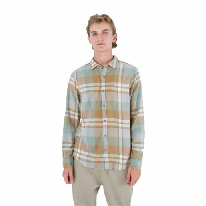 Camicia a Maniche Lunghe Uomo Hurley Portland Organic Marrone