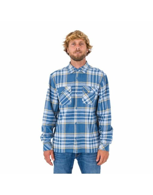 Herren Langarm-Hemd Hurley Santa Cruz Blau