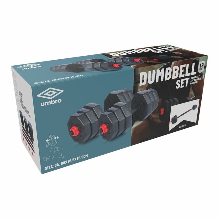 Bumbbells Umbro Forlængbar Komplet sæt 19 pcs