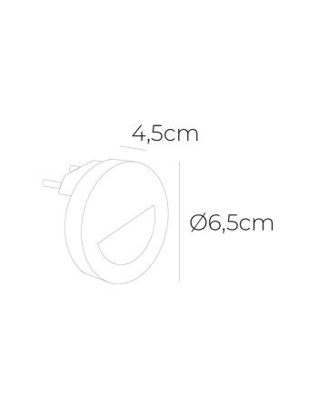 Luce antibuio EDM 04043 Multicolore Rotondo Prese