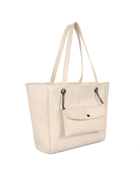 Håndtasker til damer Laura Ashley RELIEF-QUILTED-CREAM Flødefarvet 30 x 30 x 10 cm