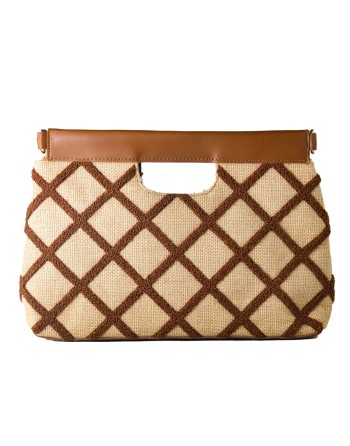 Borsa Donna Laura Ashley VALETTA-QUILTED-TAN Marrone 30 x 20 x 9 cm