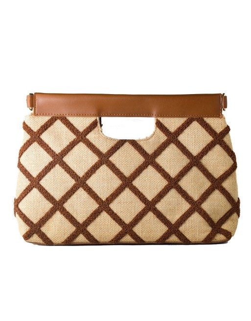 Borsa Donna Laura Ashley VALETTA-QUILTED-TAN Marrone 30 x 20 x 9 cm