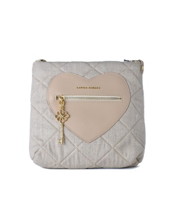 Borsa Donna Laura Ashley DIXIE-CREAM Grigio 24 x 24 x 9 cm