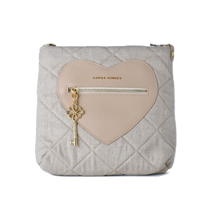 Håndtasker til damer Laura Ashley DIXIE-CREAM Grå 24 x 24 x 9 cm