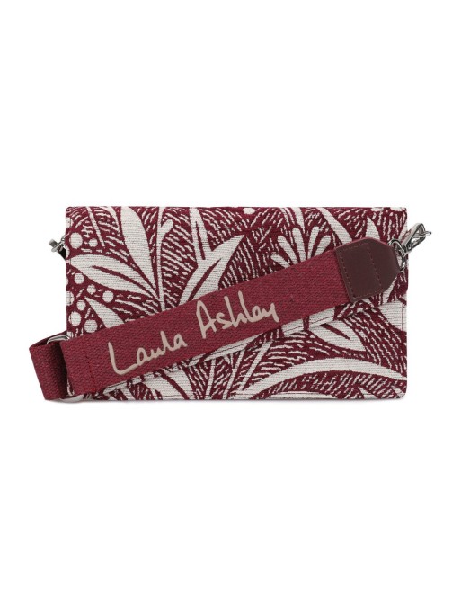 Håndtasker til damer Laura Ashley CRESTON-FLOWER-CLARET-RED Grå 24 x 13 x 3 cm