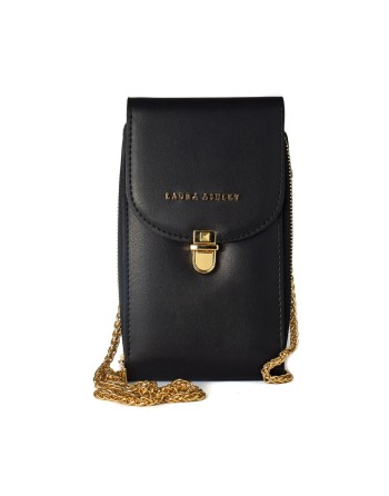 Damen Handtasche Laura Ashley KIRBY-PLAIN-BLACK Schwarz 19 x 11 x 4 cm