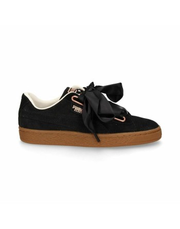 Sportssneakers til damer Puma  Basket Heart Corduroy Sort