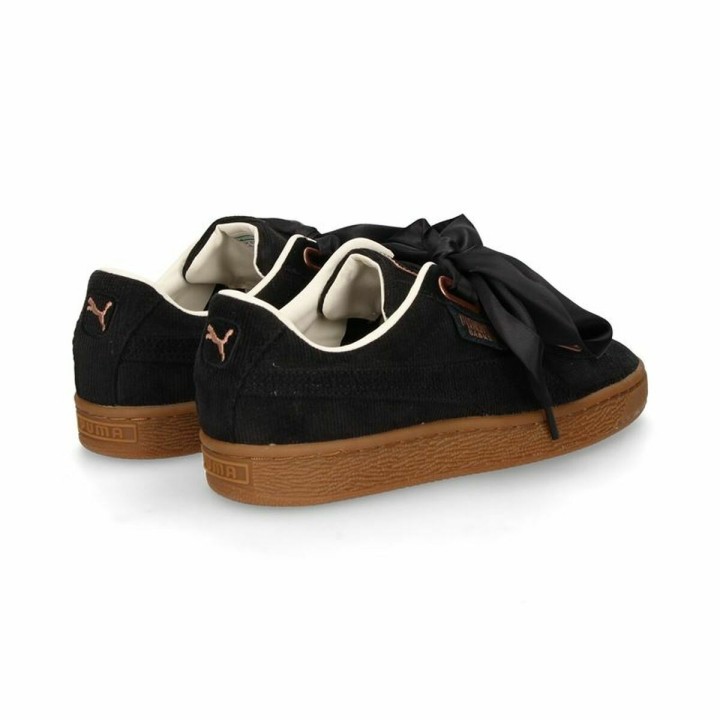 Sportssneakers til damer Puma  Basket Heart Corduroy Sort