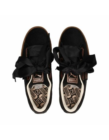 Zapatillas Deportivas Mujer Puma  Basket Heart Corduroy Negro