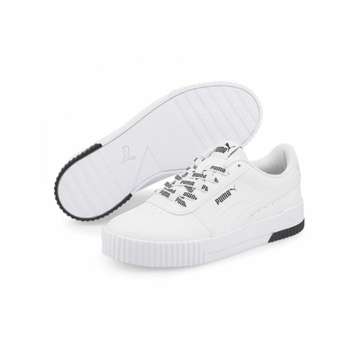 Sportssneakers til damer Puma Carina Logomania Hvid