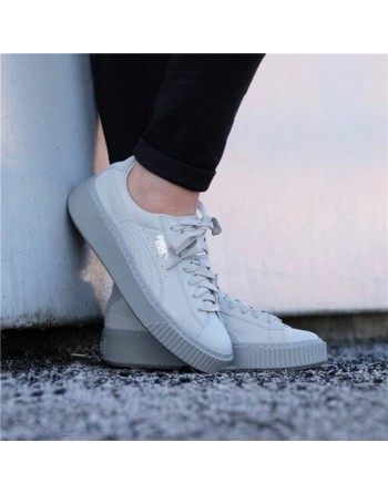 Sportssneakers til damer Puma Basket Platform Reset Hvid