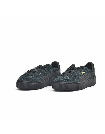 Sportssneakers til damer Puma Suede Platform Eletal Sort