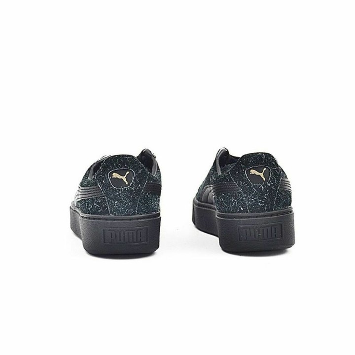 Sportssneakers til damer Puma Suede Platform Eletal Sort