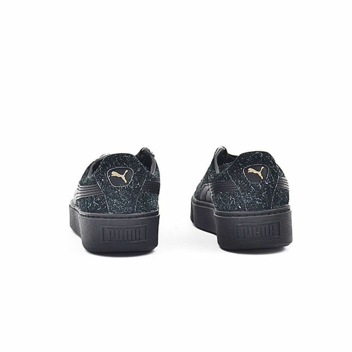 Sportssneakers til damer Puma Suede Platform Eletal Sort
