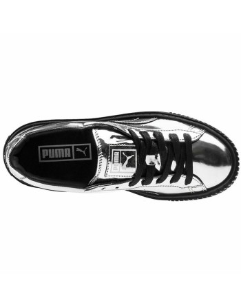 Zapatillas Deportivas Mujer Puma Basket Platform Metallic  Gris claro