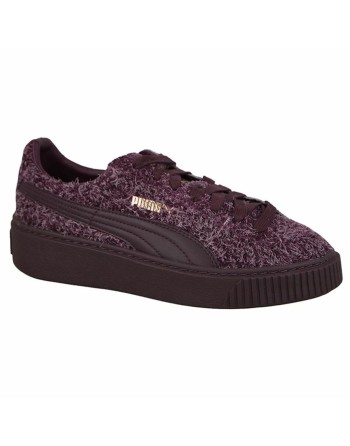 Chaussures de sport pour femme Puma Suede Platform Eletal  Pourpre