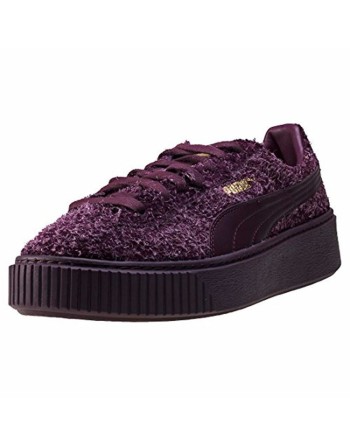 Chaussures de sport pour femme Puma Suede Platform Eletal  Pourpre