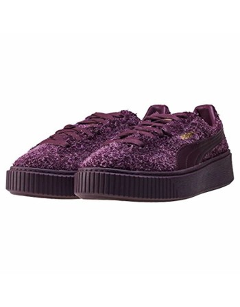 Chaussures de sport pour femme Puma Suede Platform Eletal  Pourpre