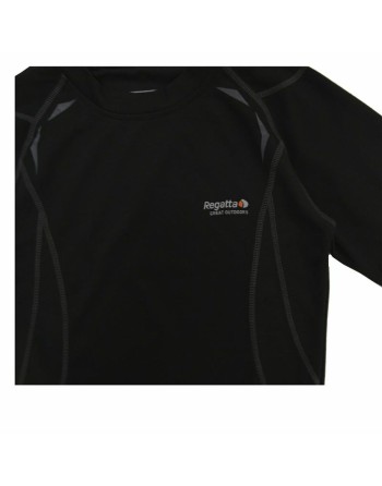 Termisk T-shirt til Børn Regatta Sort