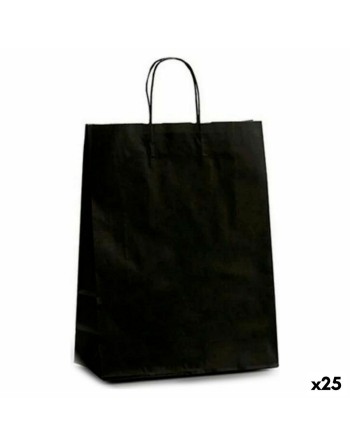 Busta di Carta Nero (12 x 52 x 32 cm) (25 Unità)