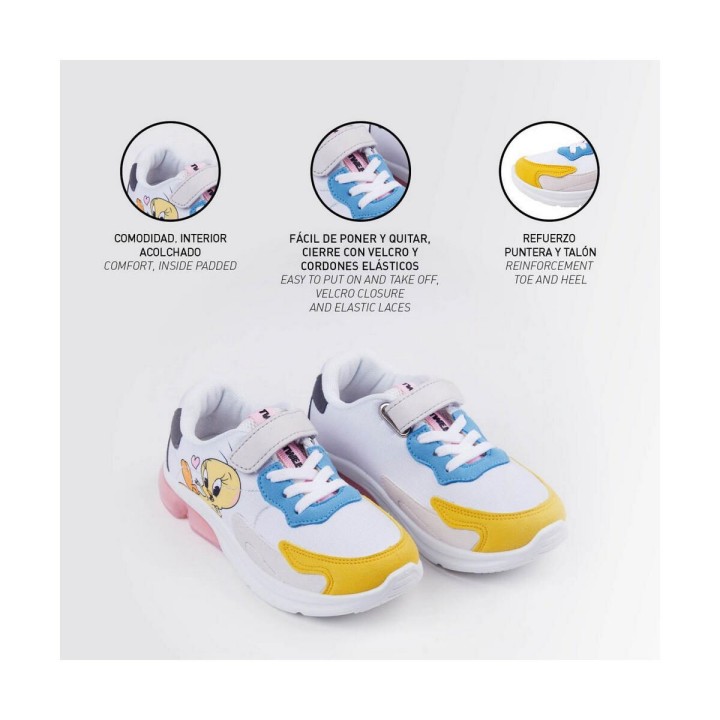 Zapatillas Deportivas con LED Looney Tunes Multicolor