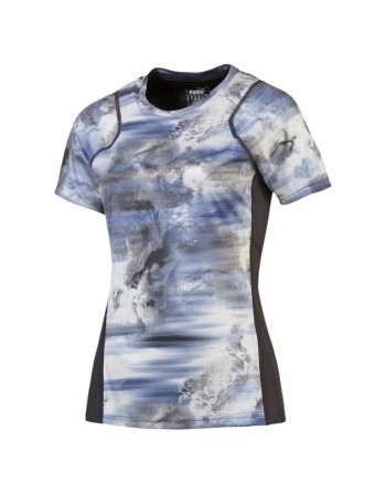 Damen Kurzarm-T-Shirt Puma Graphic Tee Blau