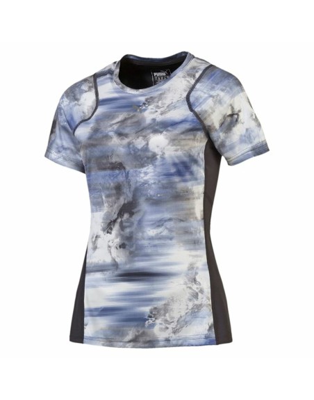 Damen Kurzarm-T-Shirt Puma Graphic Tee Blau